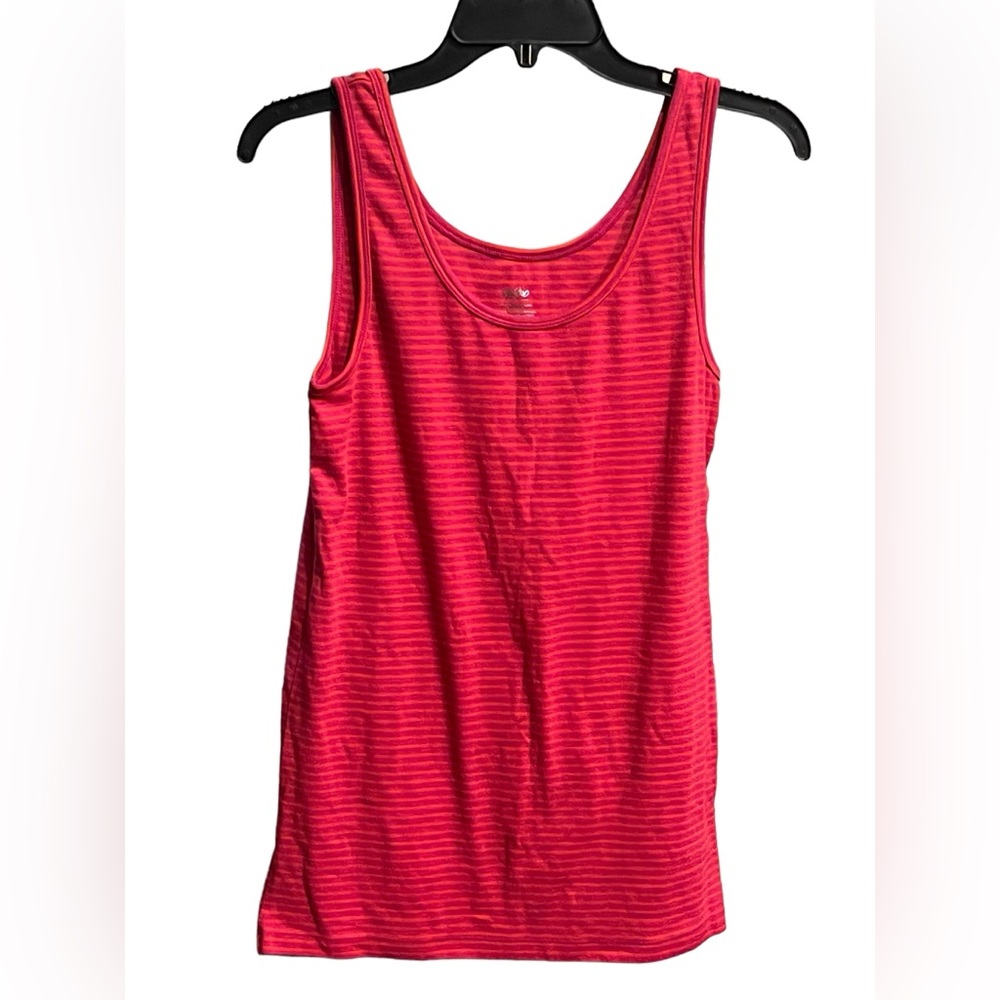 Pink and orange strippted Tank Top 57% cotton